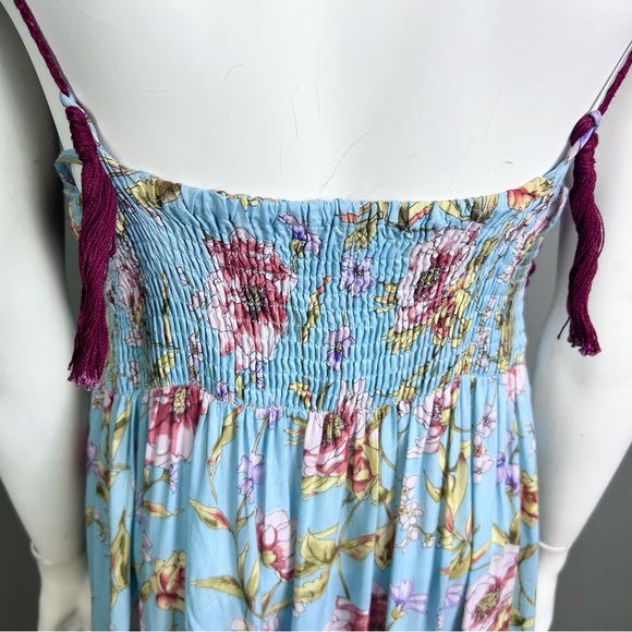 Miss June dress size small maxi crochet halter floral cottagecore beach boho - Picture 8 of 15